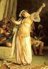 Bauchtanz Ausschnitt aus Ölgemälde von Jean-Léon Gérôme (1824–1904)