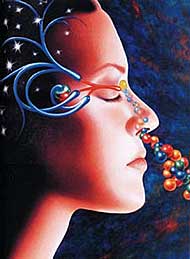 Sexuallockstoffe,  sogenannte Pheromone, gelangen ber unser Riechorgan in den Krper