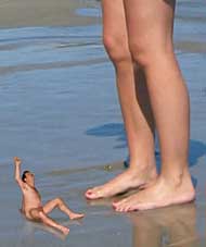 Makrophile werden von Riesen erregt